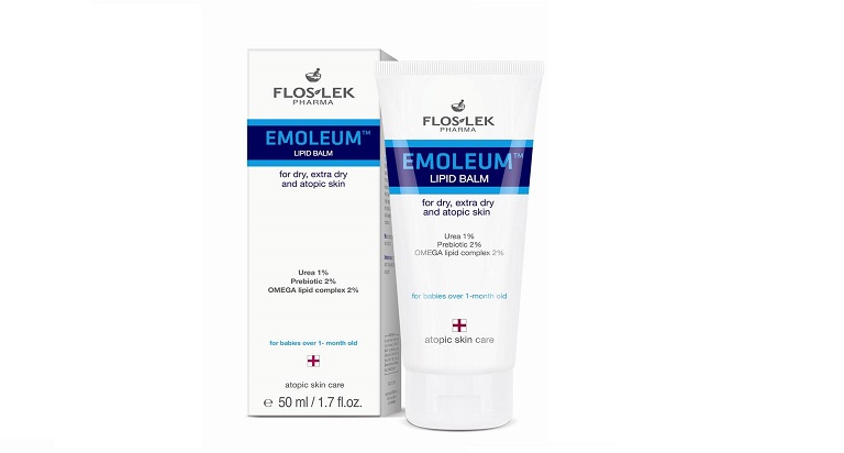 Sữa tắm Floslek Emollient Atopic giúp phục hồi và ngăn ngừa tình trạng nứt nẻ do bệnh gây nên