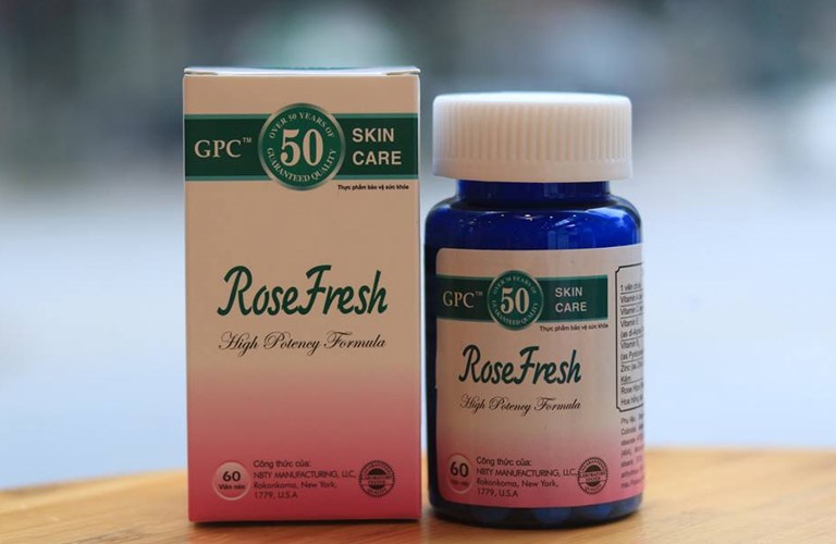 Viên uống Rose Fresh hỗ trợ trị mụn trứng cá