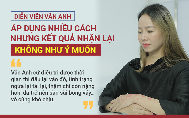 Đã thử qua “trăm phương ngàn cách” nhưng viêm da tiếp xúc vẫn mãi đeo bám nữ diễn viên