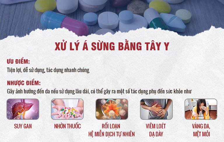 Thuốc Tây, đặc biệt là các loại thuốc bôi chỉ có tác dụng tạm thời và thường khiến da của người bệnh mất đi khả năng tự bảo vệ