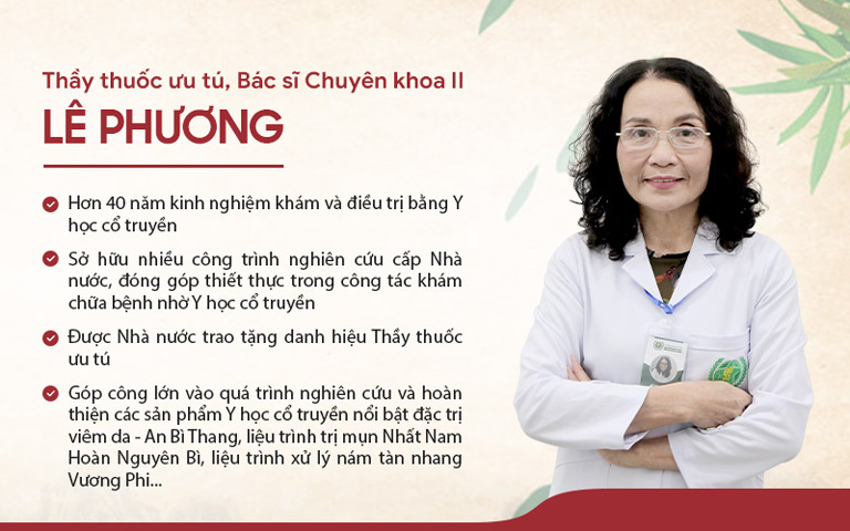 Bác sĩ Lê Phương với hơn 40 năm trong khám và điều trị nám tàn nhang