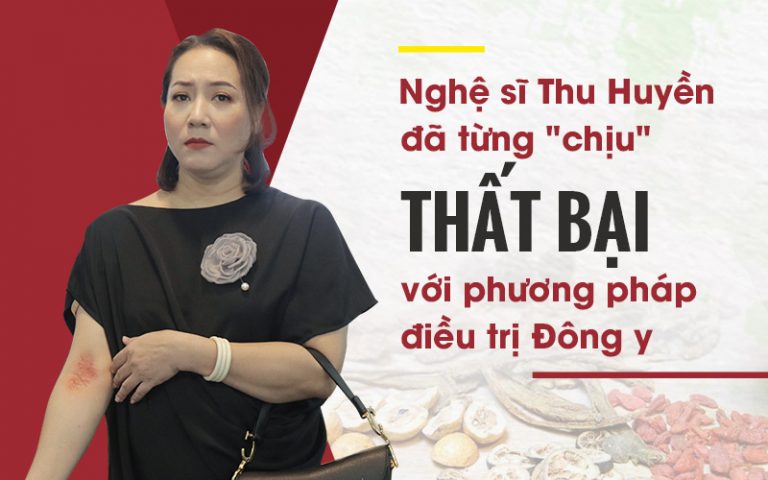 Nghệ sĩ Thu Huyền từng gặp khó khăn với bệnh viêm da cơ địa