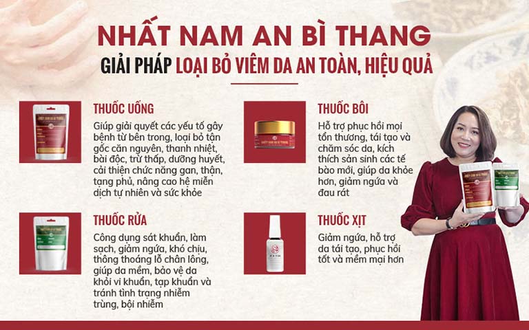 Bộ sản phẩm Nhất Nam An Bì Thang giúp nghệ sĩ Thu Huyền thoát khỏi viêm da cơ địa