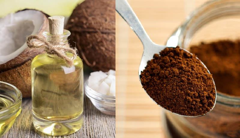 Sử dụng cà phê và dầu dừa giúp tẩy da chết và làm sáng da