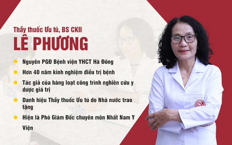 Bác sĩ Lê Phương với hơn 40 năm kinh nghiệm trong điều trị viêm da cơ địa