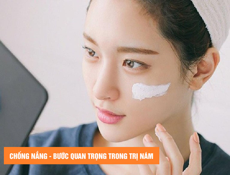 Chống nắng bảo vệ da là bước quan trọng trong xử lý nám