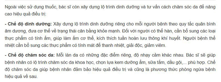 Báo Hà Giang đưa tin về sự kết hợp của chế độ dinh dưỡng, chăm sóc da trong điều trị viêm da cơ địa